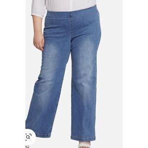 NWT NYDJ Pull On Wide Leg Pants Clean Maele Women’s Size 16